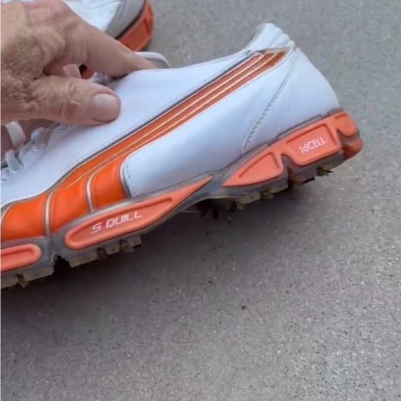 RARE - Rickie Fowler's Puma AMP CELL FUSION GOLF Cleat Shoe Men 12 (VIDEO) - Picture 12 of 15